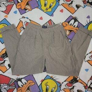 Vintage 90s GAP Pleaded Plaid Pants
